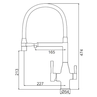 Смеситель для кухни Frap F4398 хром
